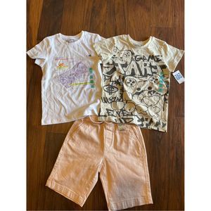 Cool Kids Boys Gamer Graphic T-Shirt & Shorts Set Outfit Size 7 *Bonus Shirt*